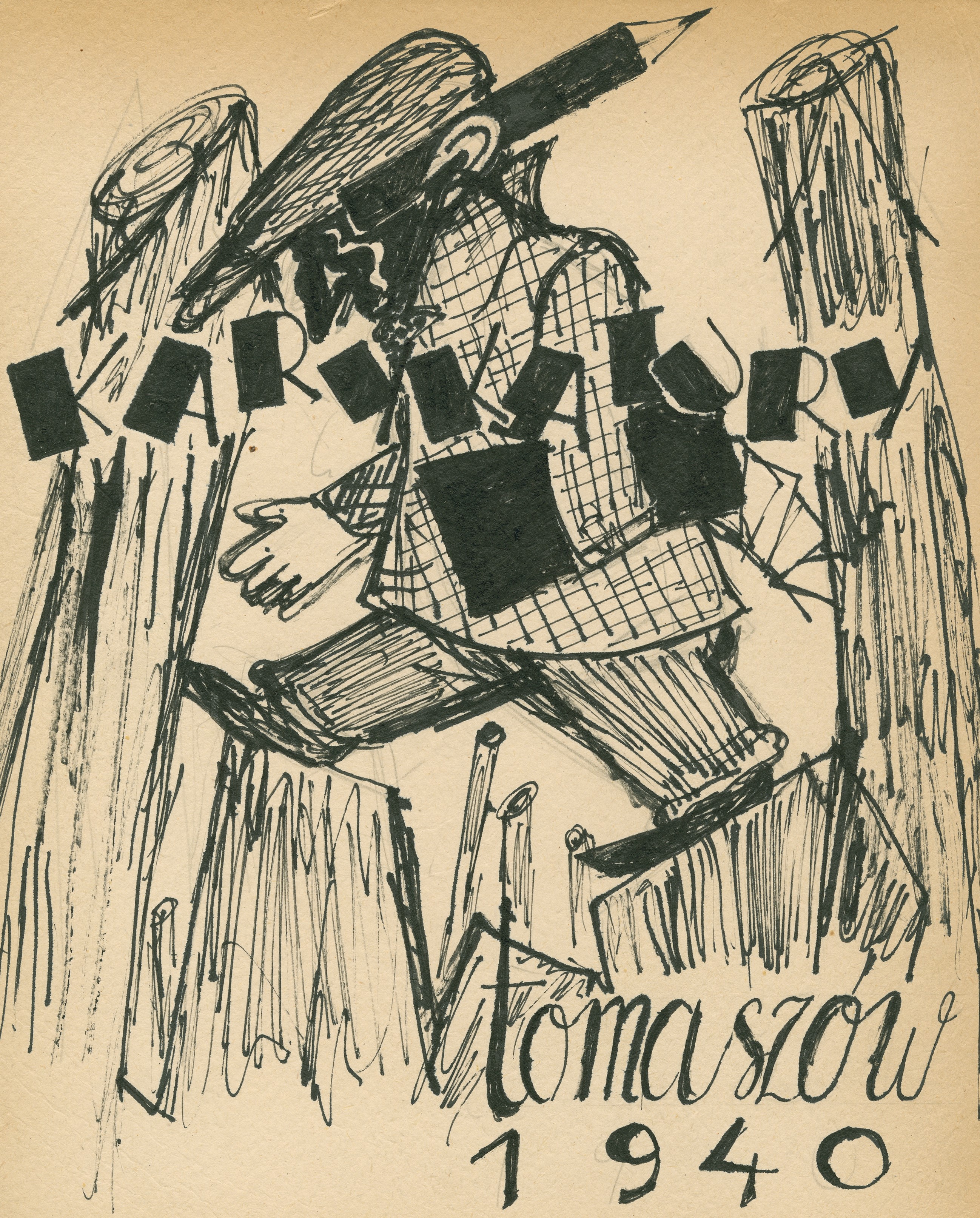 Orenbach, Lutek drawing 1940