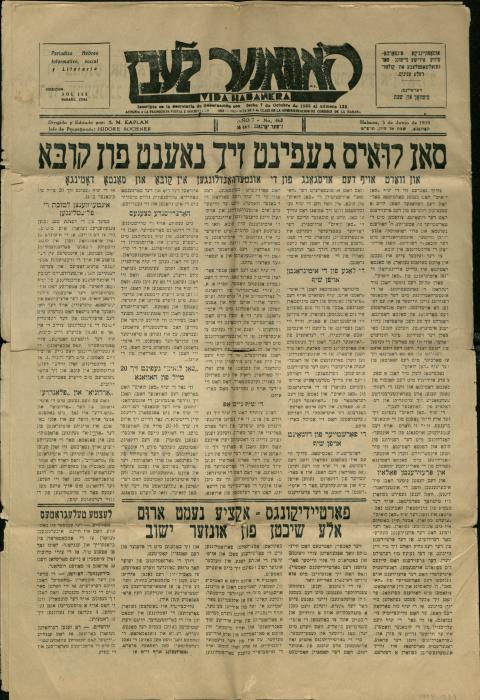 Saint Louis is close to Cuba, Havaner Leben, newspaper article 1939