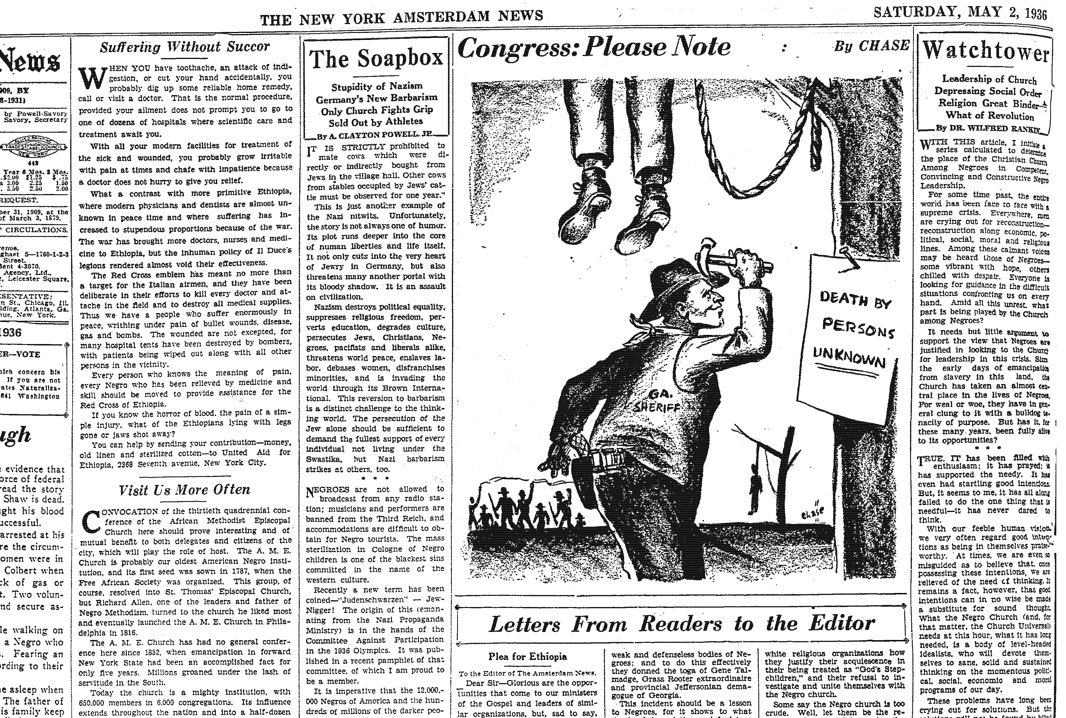 New York Amsterdam News Editorial