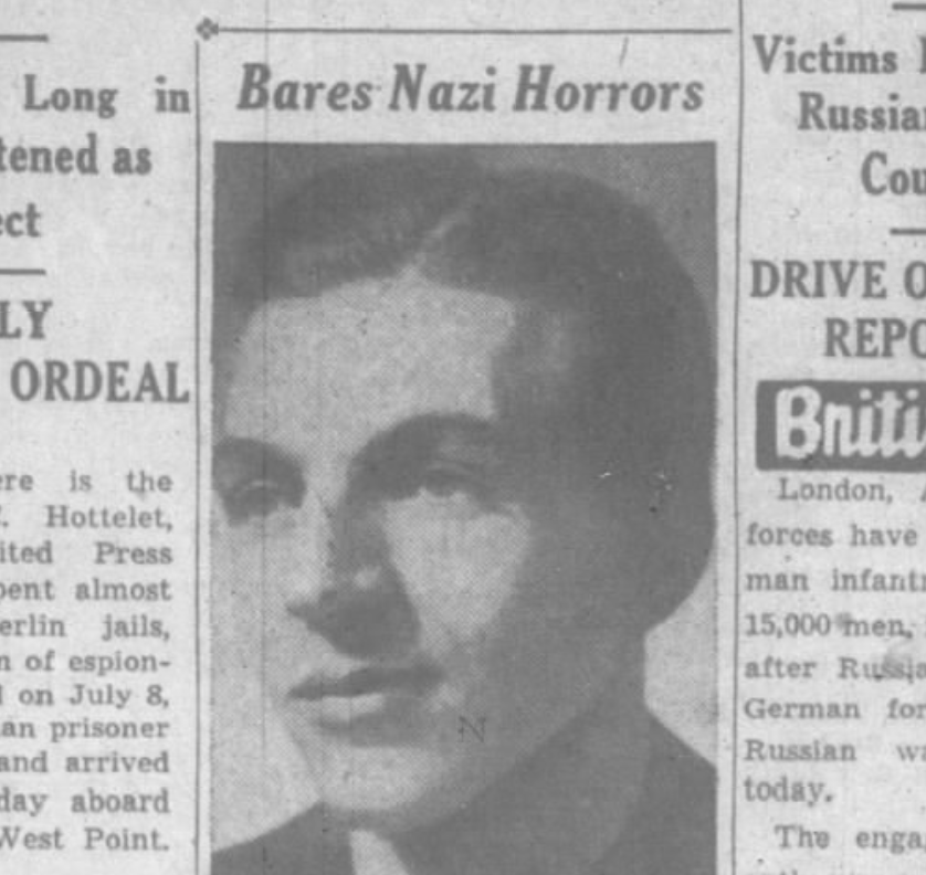 Richard C. Hottelet describes his imprisonment and interrogation in Nazi Germany.