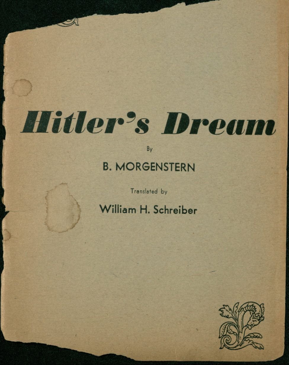 Morgenstern, B. poem 1933