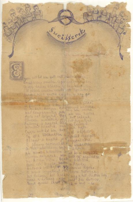 Frank, Ersébet poem 1945